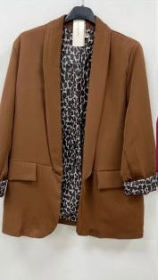 Blazer Léopard Chocolat